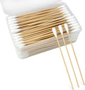 6 Inch Long Cotton Swabs for Pet Cleaning, Bamboo Handle, Pet Ear Cleaning Solution Supplies for Dogs and Cats (200 pcs Large Cotton swabs)