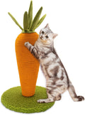 Cat Scratching Post, Cute Carrot Scratching Post, Nature Sisal Cat Scratcher for Indoor Cats and Kittens